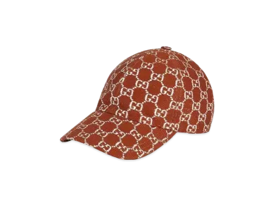 GUCCI GG Lame Baseball Hat "Brown/Silver"