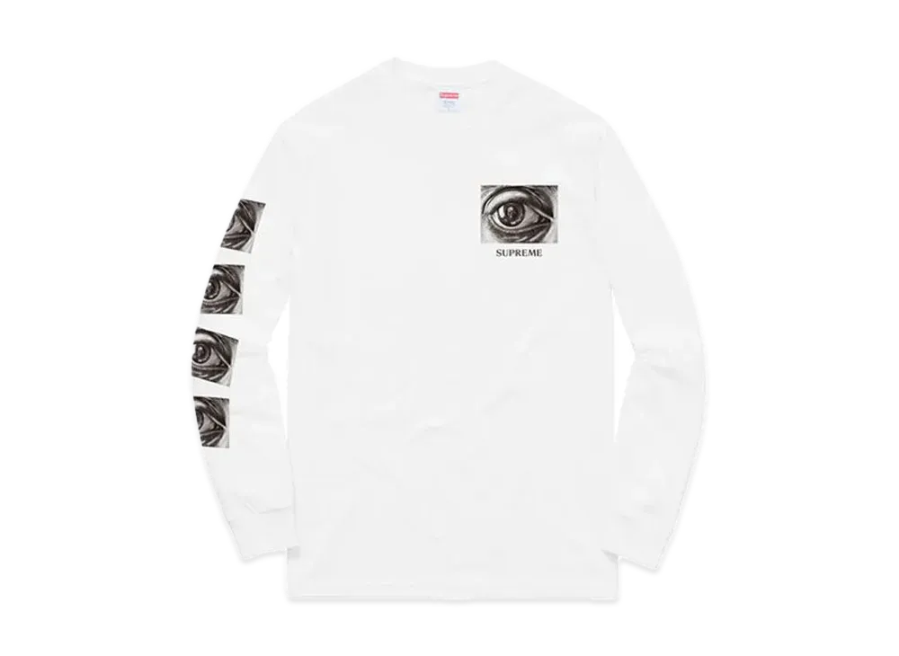Supreme MC Escher Eye LS Tee "White"