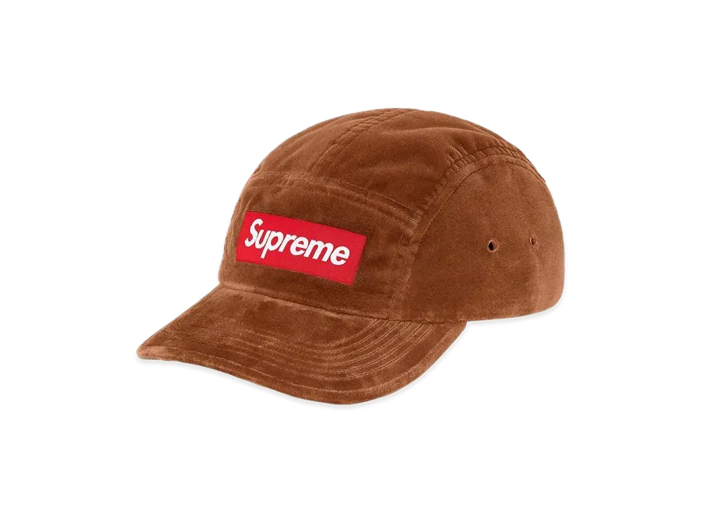 Supreme Velvet Camp Cap "Brown"