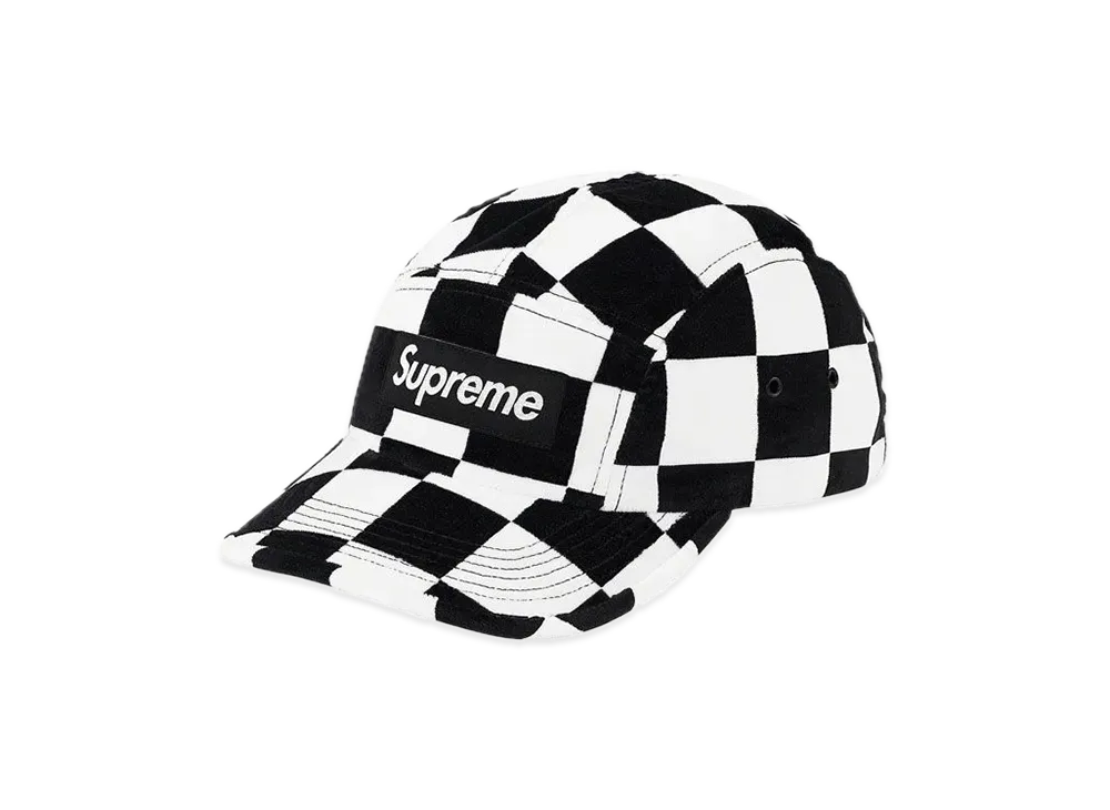 Supreme Velvet Camp Cap "Checkerboard"