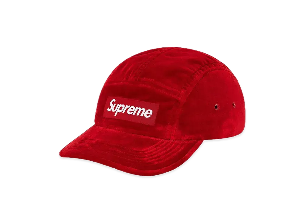 Supreme Velvet Camp Cap "Red"