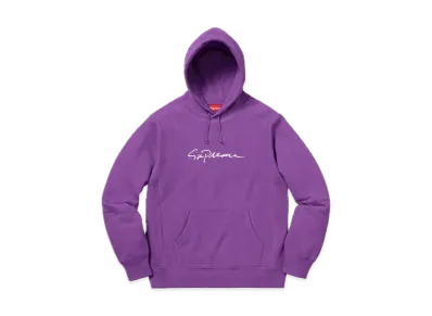 Supreme Classic Script Hooded Sweatshirt "Violet"