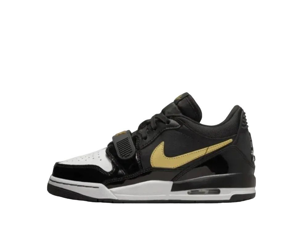 Sepatu Basket Anak × Nike GS Air Jordan Legacy312 Low "Black Gold"