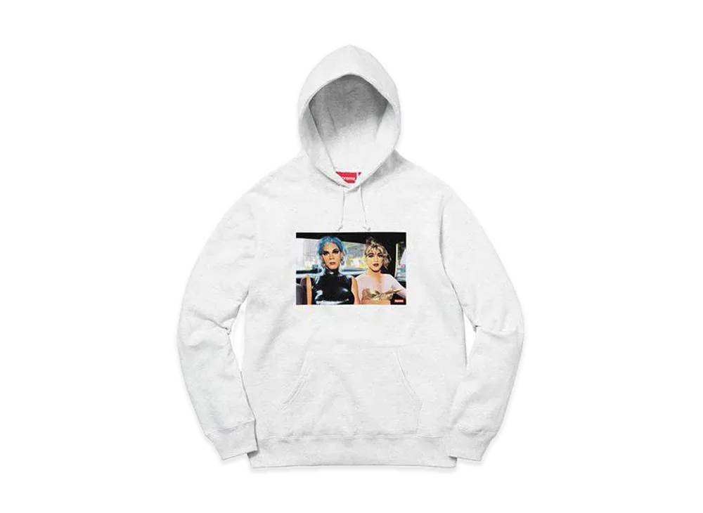Supreme Nan Goldin Misty and Jimmy Paulette Hooded Sweatshirt "Ash Grey"