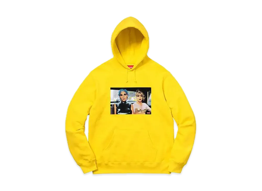 Supreme Nan Goldin Misty and Jimmy Paulette Hooded Sweatshirt "Yellow"