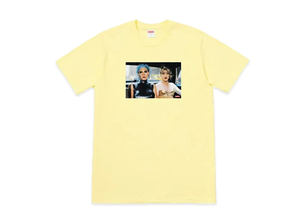 Supreme Nan Goldin Misty and Jimmy Paulette Tee "Pale Yellow"