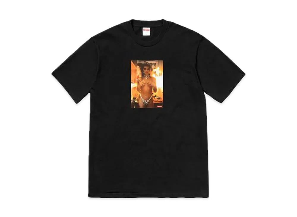 Supreme Nan Goldin Kim in Rhinestone Tee "Black"