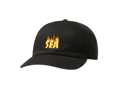 WIND AND SEA x THRASHER magazine (Flame) Low cap "Black"
