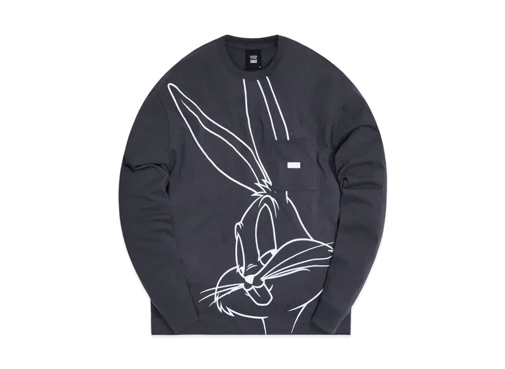 Kith x Looney Tunes Bugs LS Pocket Quinn Tee "Shark"