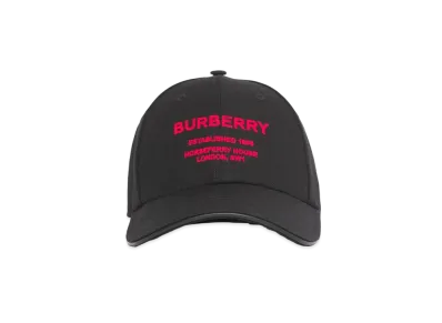 BURBERRY Horseferry Motif Baseball Cap ”Black”