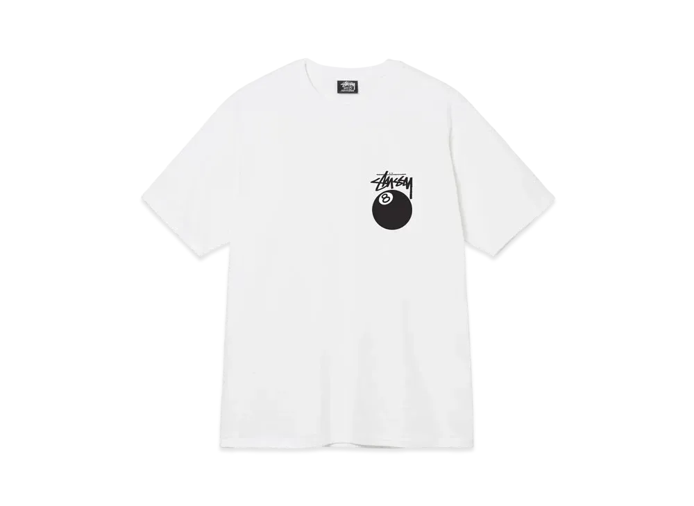 Stussy 8 BALL TEE "White"