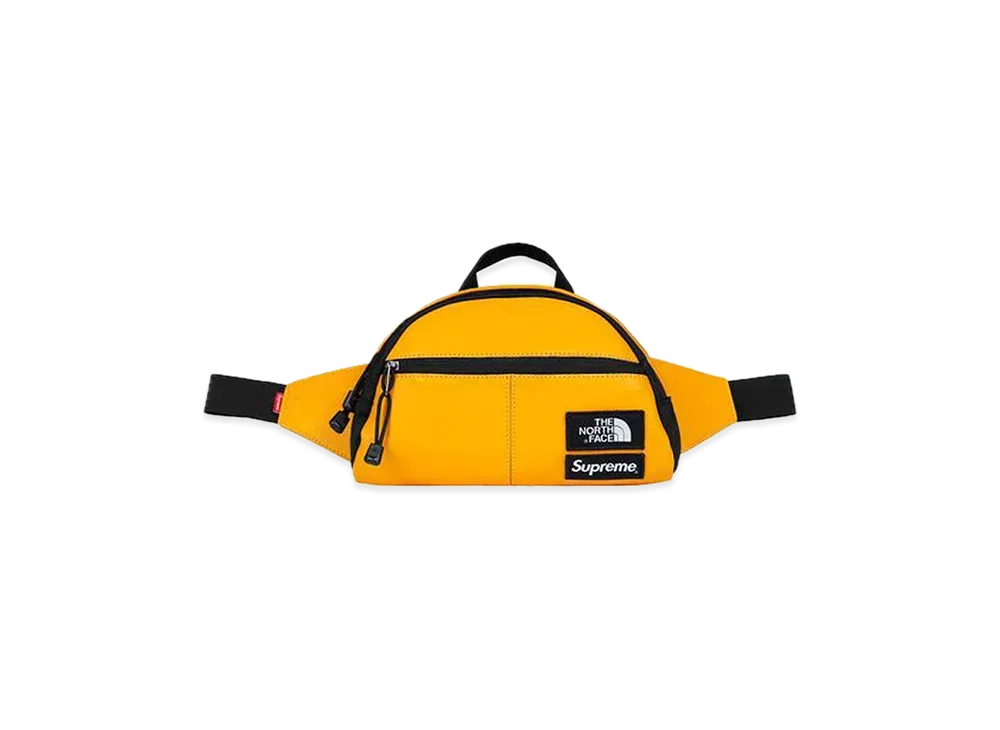 シュプリーム ザノースフェイス レザー ルー 2 ランバー パック "イエロー"