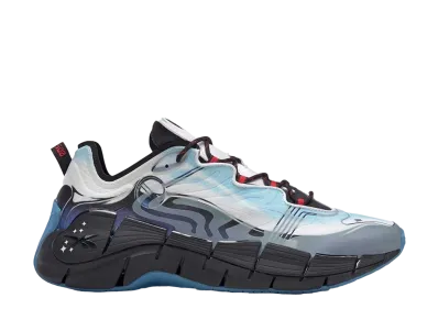 The Jetstones × Reebok Zig Kinetica II Rosie the Robot "Footwear White/Black/Blue Pearl"
