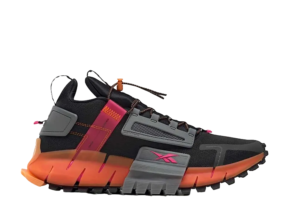 リーボック ジグ キネティカ エッジ "ブラック ピンク オレンジ"