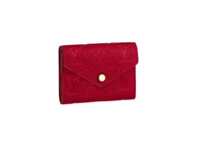 Louis Vuitton Victorine Wallet Monogram Empreinte "Scarlet"