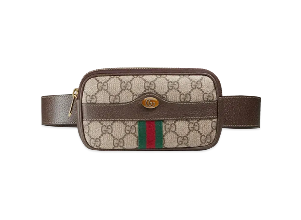 GUCCI Ophidia GG Supreme Belt Bag "Beige"