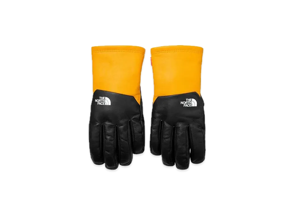 Supreme The North Face Leather Gloves "Yellow"