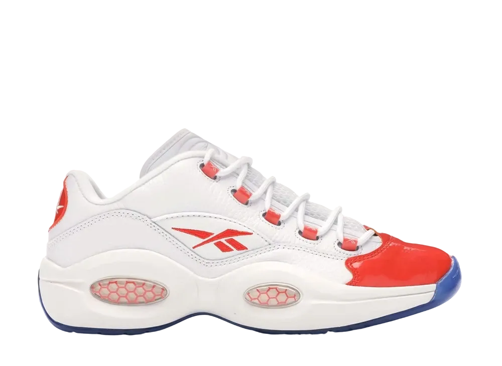 Reebok Question Low Patent "Toe Orange"