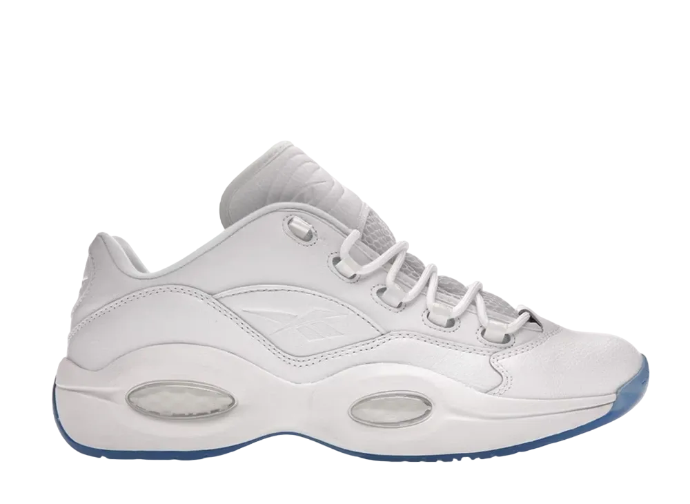 Reebok Question Low "White Clear Blue Sole"