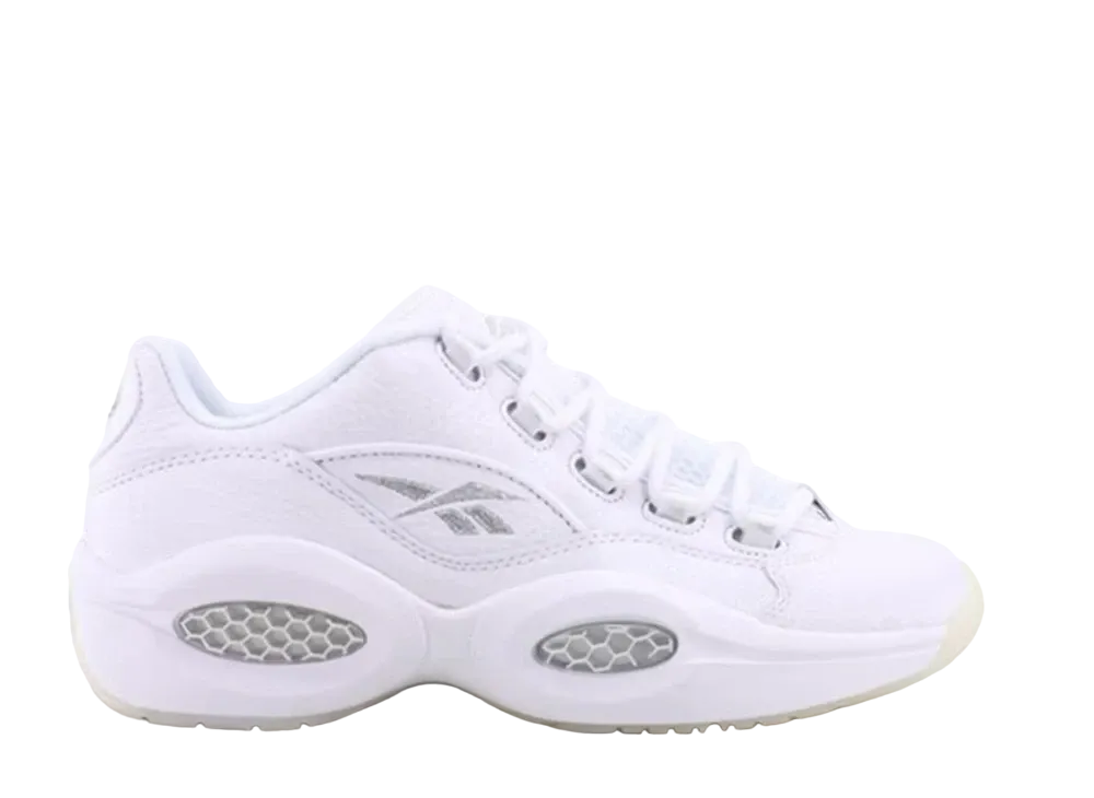 リーボック クエスチョン ロー "ホワイト ピュア シルバー"