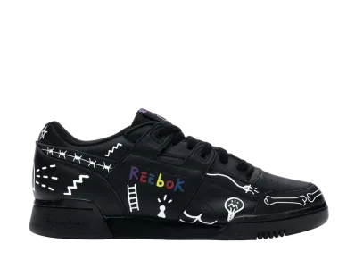 Trouble Andrew × Reebok Workout Plus 3AM "Black/Multi-Color"