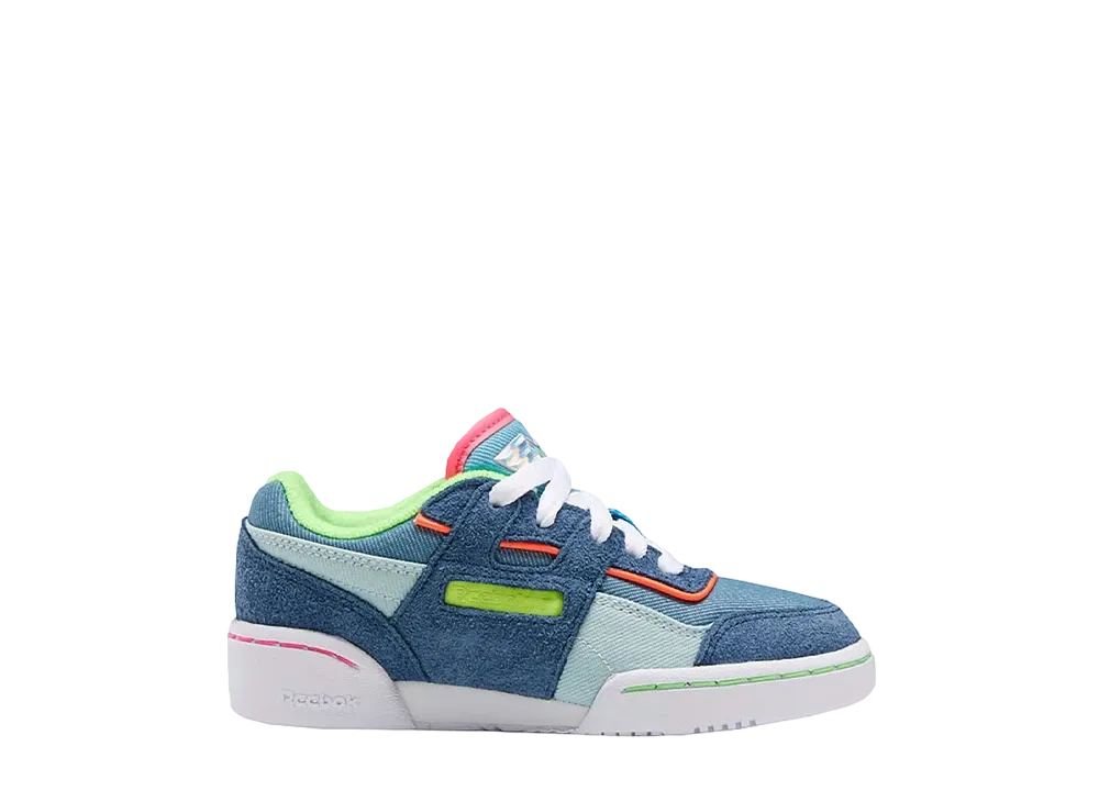 ワンダー ウーマン × リーボック PS ワークアウトプラス DC "ナン/ホワイト ワイルド ブルー"(キッズ)