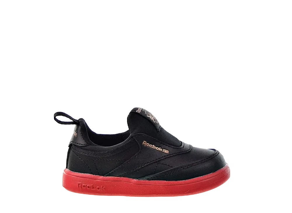 Cardi B × Reebok TD Club C Slip-On "Black Vector Red"