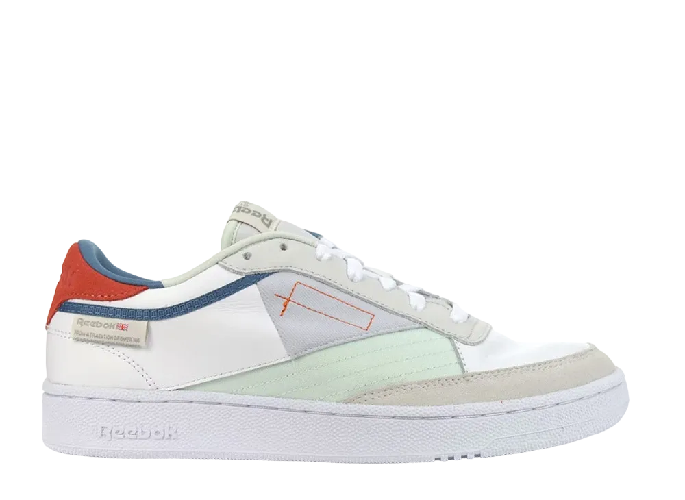 リーボック クラブC インサイド アウト "ホワイト レッド ブルー"