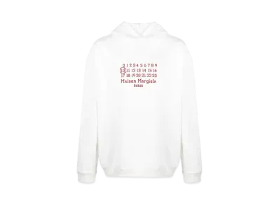 Maison Margiela Logo Embroidery Hoodie "White"