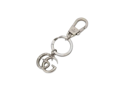 GUCCI Snake & Double G Key Chain "Silver"