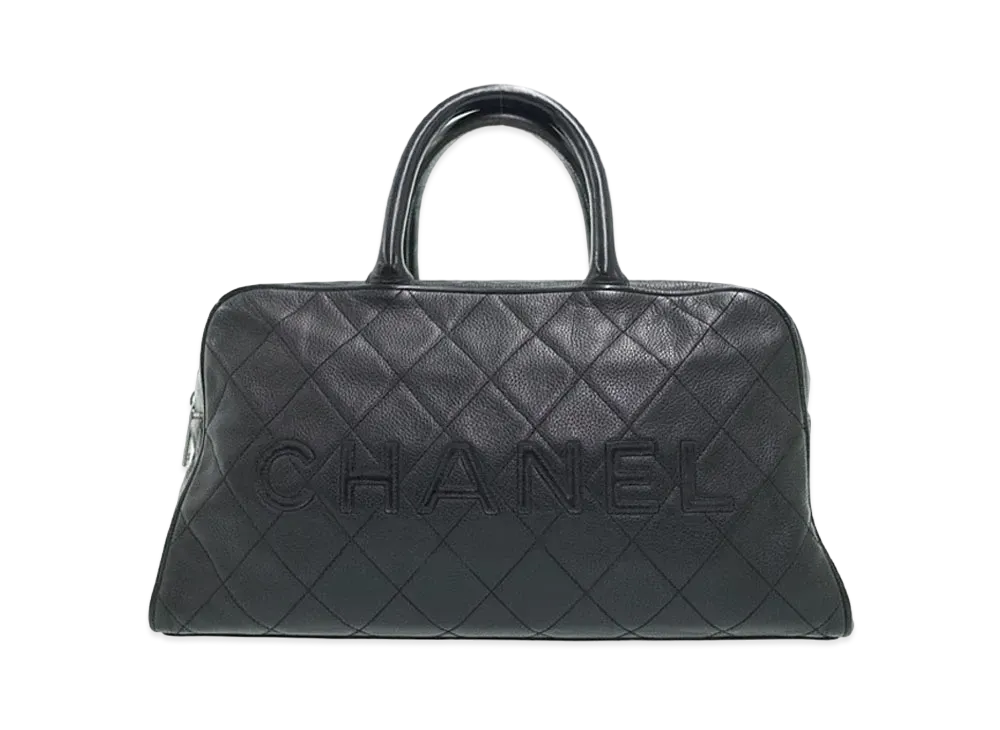 CHANEL Matelasse Bowling Bag "Black"