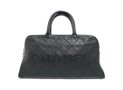 CHANEL Matelasse Bowling Bag "Black"
