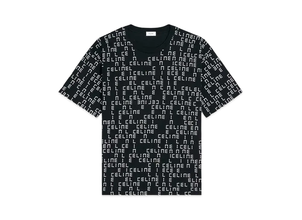 セリーヌ CELINE ルーズTシャツ ジャージー "ブラック/ホワイト" 2X651637O.38AW