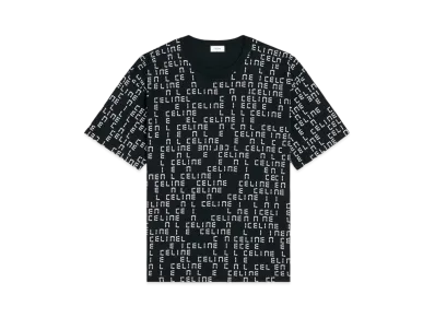 CELINE Loose Celine T-Shirt In Jersey "Black/White"