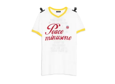 PEACEMINUSONE PMO V-NECK RINGER T-SHIRT #1 "Yellow" / G-DRAGON