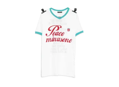 PEACEMINUSONE PMO V-NECK RINGER T-SHIRT #1 "Mint" / G-DRAGON