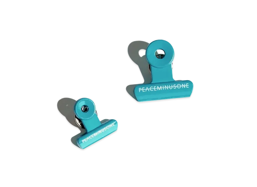 PEACEMINUSONE PMO BULLDOG CLIP PIN SET #1 PEACEMINUSONE PMO BULLDOG CLIP PIN SET #1