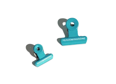 PEACEMINUSONE PMO BULLDOG CLIP PIN SET #1 "Mint" / G-DRAGON