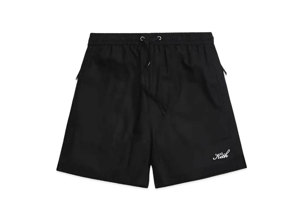 キス シルク コットン アクティブ ショーツ "ブラック" 