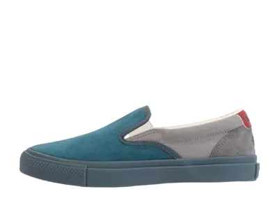 Sayhello OX × Converse CS SLIP-ON SK "Blue/Green/Gray"