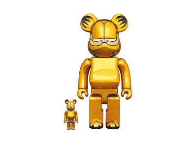Bearbrick GARFIELD GOLD CHROME Ver. 100% & 400%