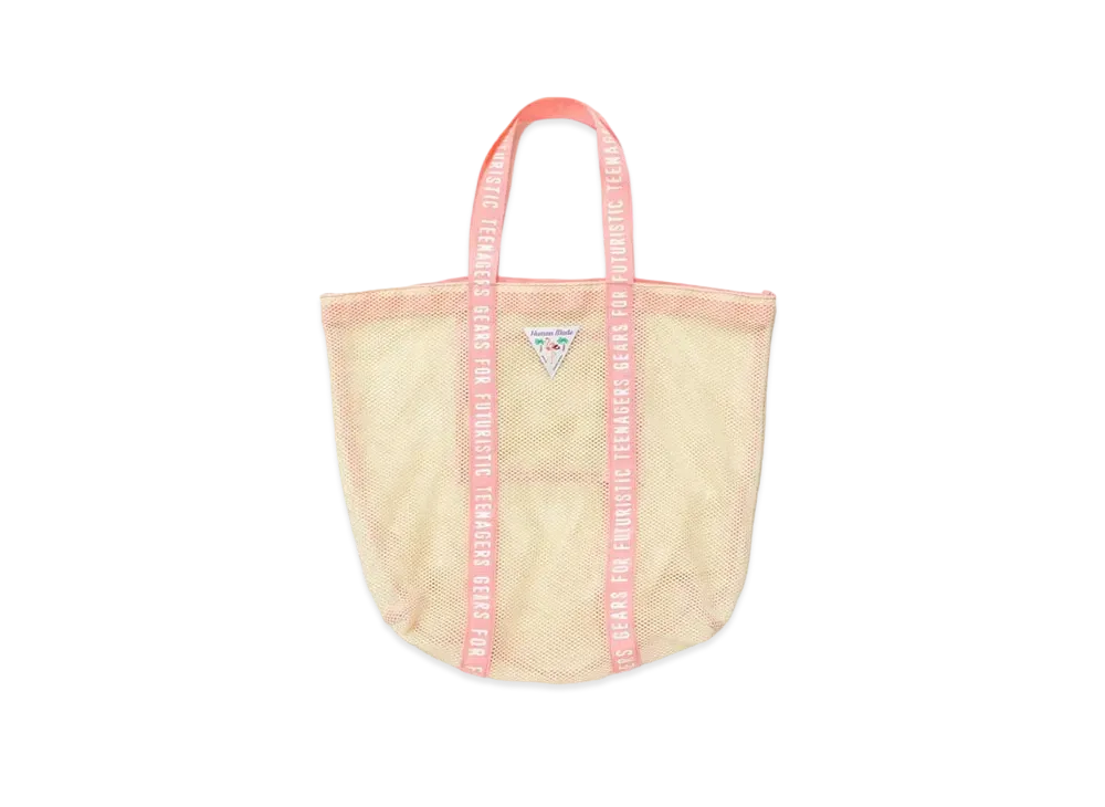 HUMAN MADE MESH TOTE BAG "White"