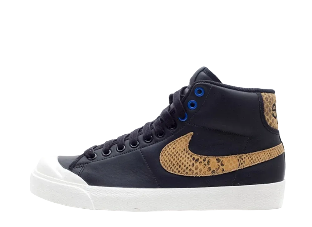 Stussy × Nike All Court Mid "Black/Golden Harvest-Sail"