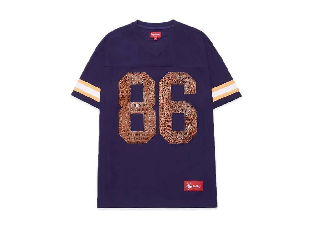Supreme Faux Croc Football Jersey "Purple"