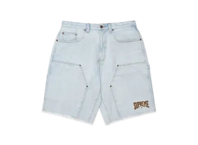 Supreme Cutoff Double Knee Denim Painter Short "Washed Blue"