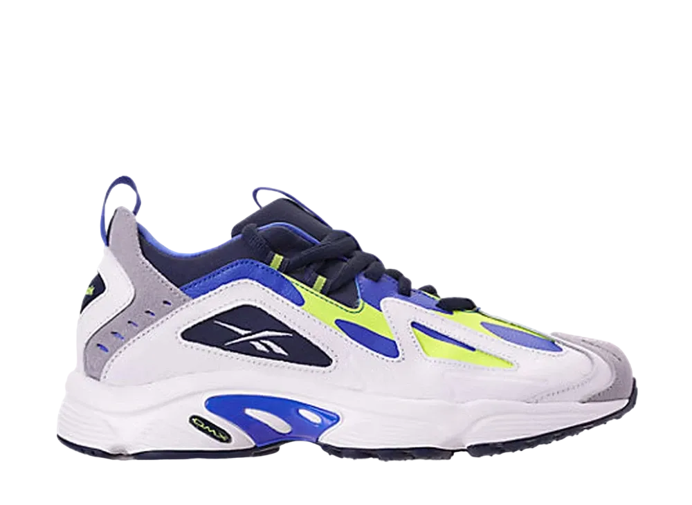 リーボック ディーエムエックス 1200 ロー "ホワイト ライム ネイビー"