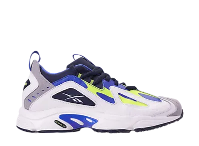 リーボック ディーエムエックス 1200 ロー "ホワイト ライム ネイビー"