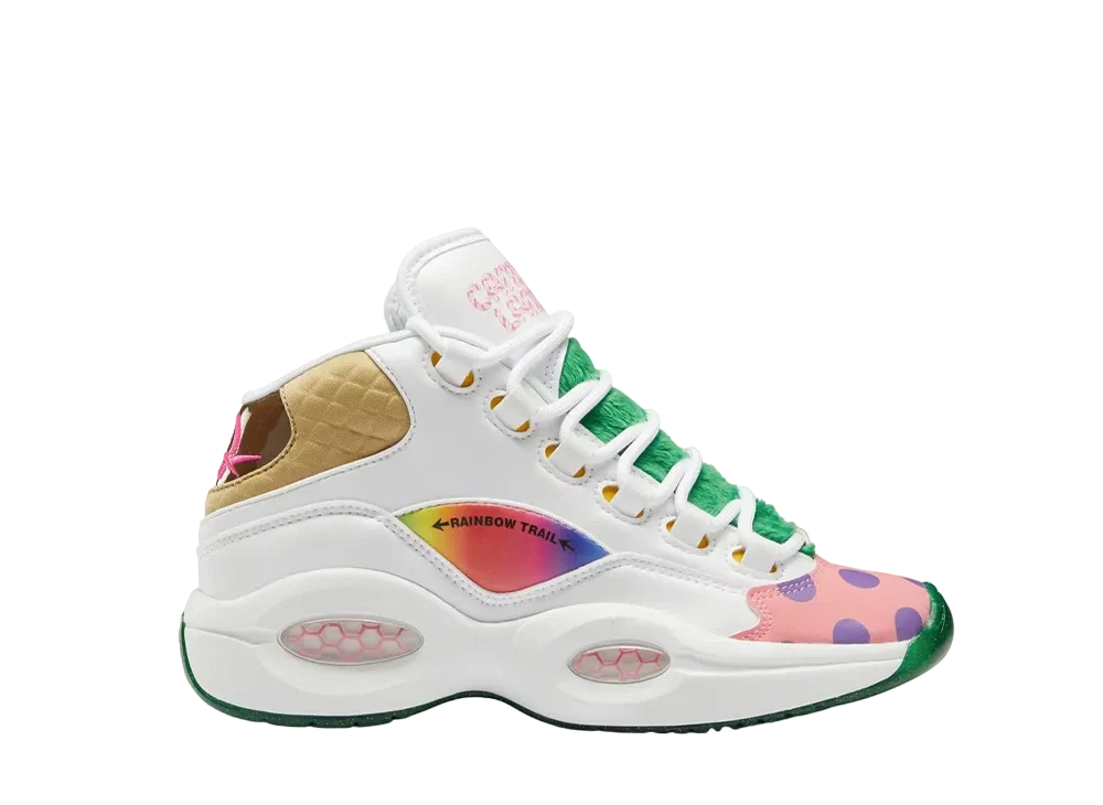 Candy Land × Reebok GS Question Mid "White/Pixie Green"