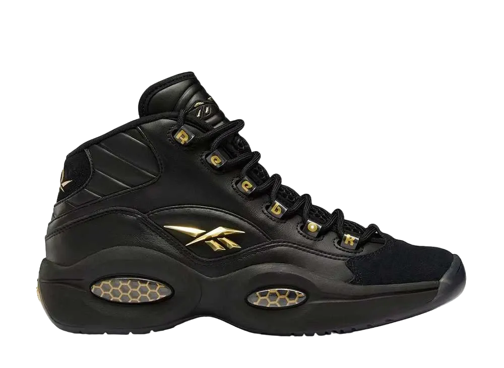 リーボック クエスチョン ミッド "ブラック ゴールド"