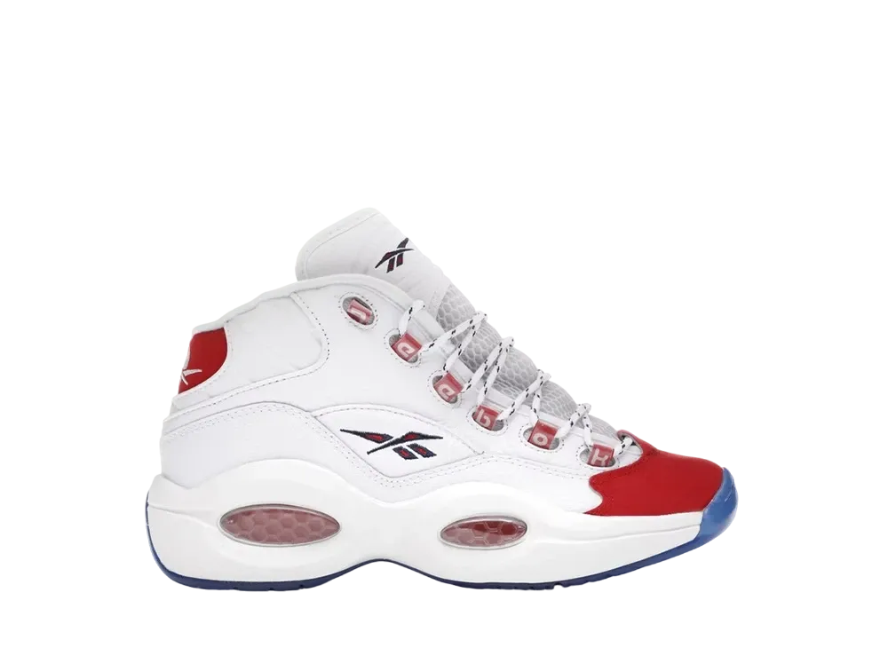 Reebok GS Question Mid Red Toe 25th Anniversary "White"